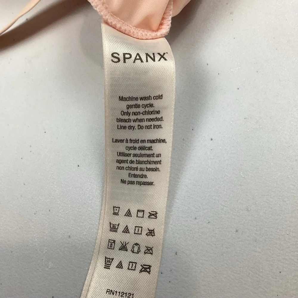 Spanx Haute Contour Deco Sweetheart Pink Panty Bodysuit Bodyshaper 34B